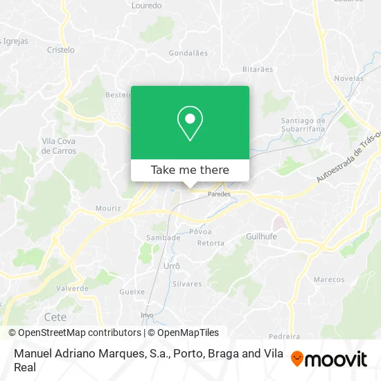 Manuel Adriano Marques, S.a. mapa