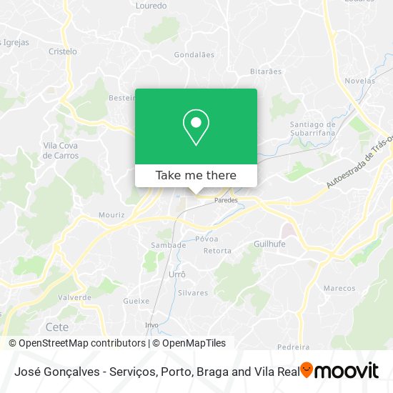 José Gonçalves - Serviços map