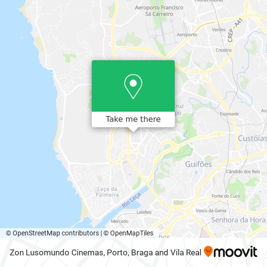 Zon Lusomundo Cinemas map