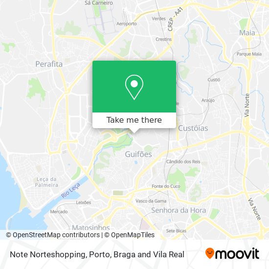 Note Norteshopping mapa