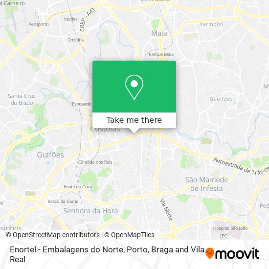 Enortel - Embalagens do Norte mapa