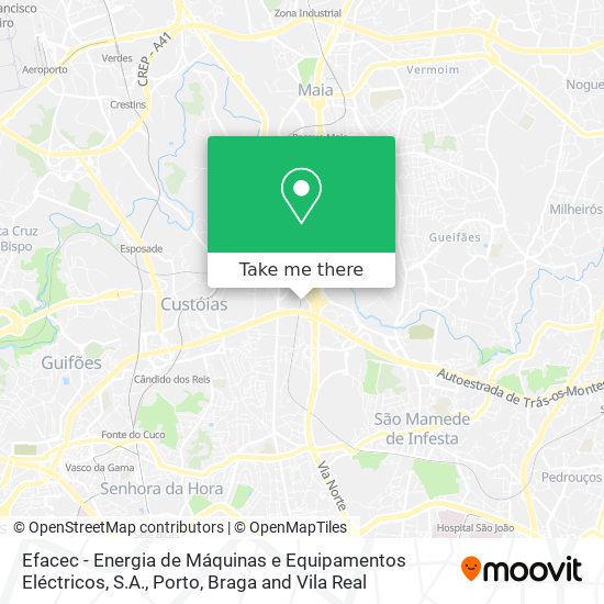 Efacec - Energia de Máquinas e Equipamentos Eléctricos, S.A. map