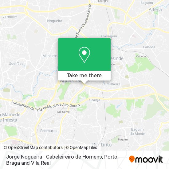 Jorge Nogueira - Cabeleireiro de Homens map