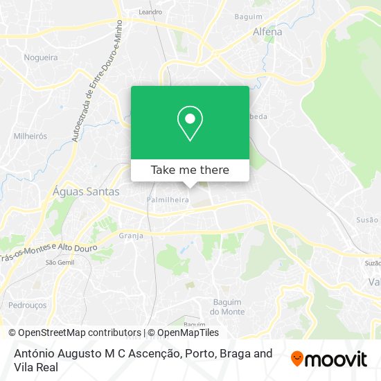 António Augusto M C Ascenção map