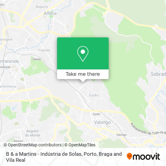 B & a Martins - Indústria de Solas map