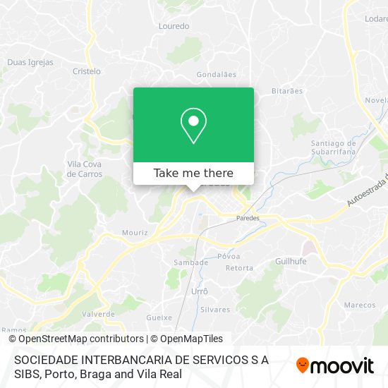 SOCIEDADE INTERBANCARIA DE SERVICOS S A SIBS mapa