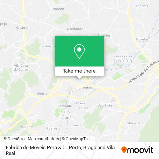 Fábrica de Móveis Pêra & C. mapa