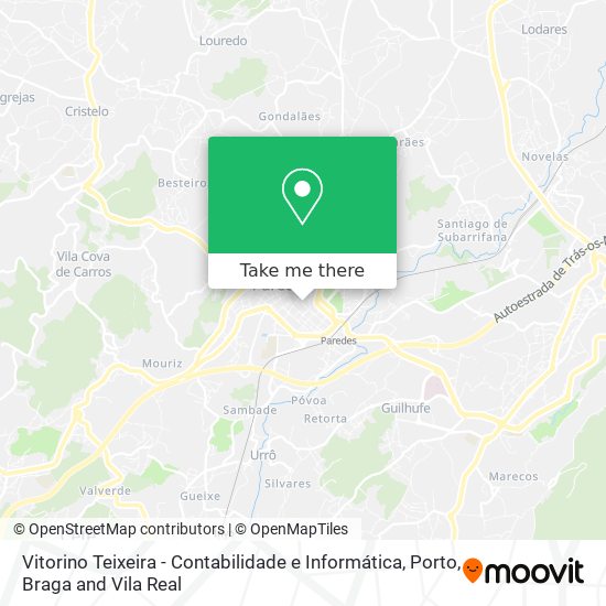 Vitorino Teixeira - Contabilidade e Informática mapa