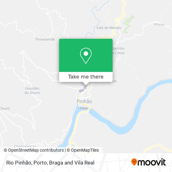 Rio Pinhão mapa