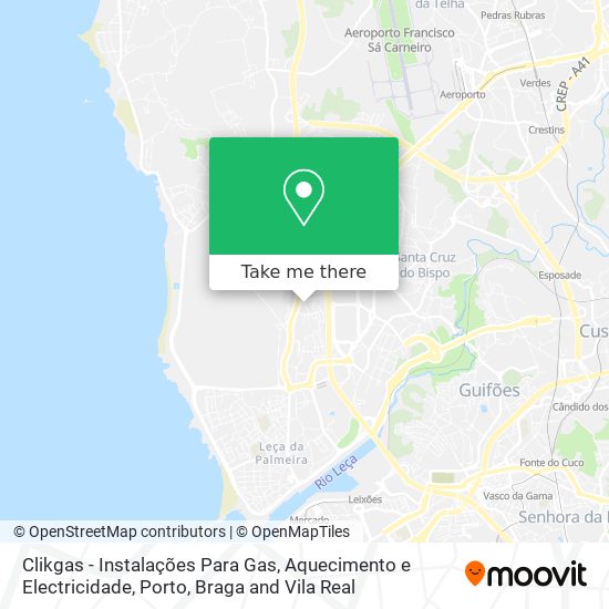 Clikgas - Instalações Para Gas, Aquecimento e Electricidade map