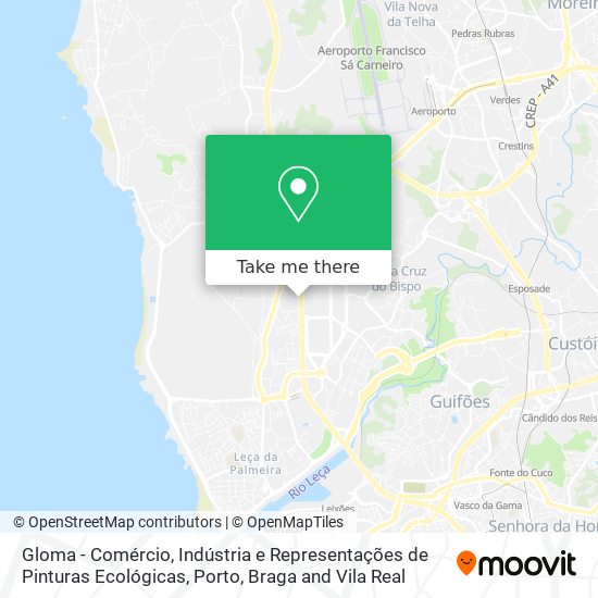 Gloma - Comércio, Indústria e Representações de Pinturas Ecológicas map