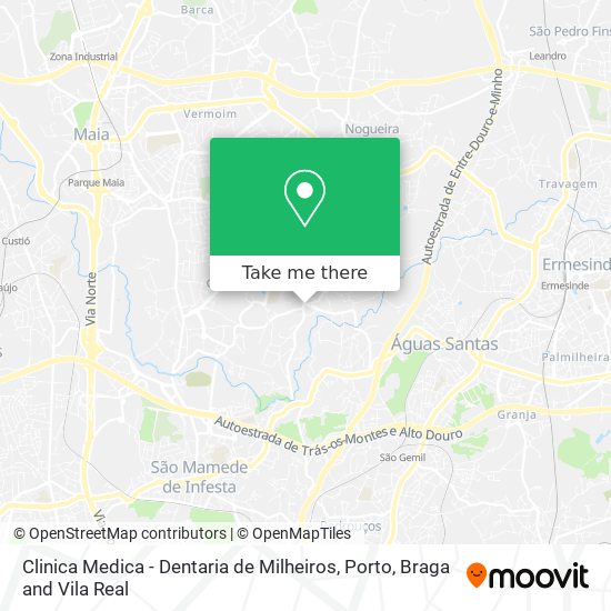 Clinica Medica - Dentaria de Milheiros map