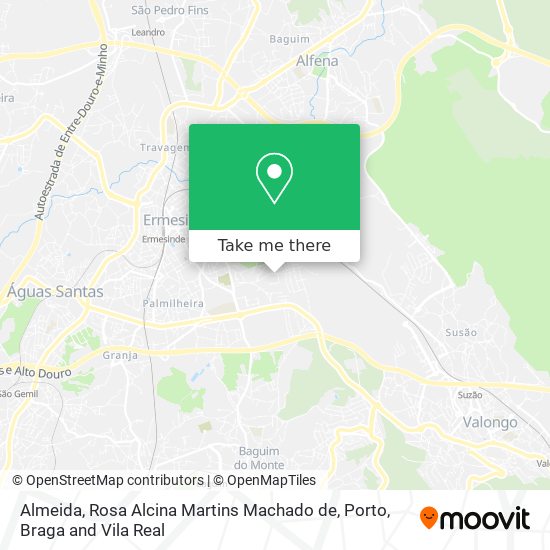 Almeida, Rosa Alcina Martins Machado de mapa