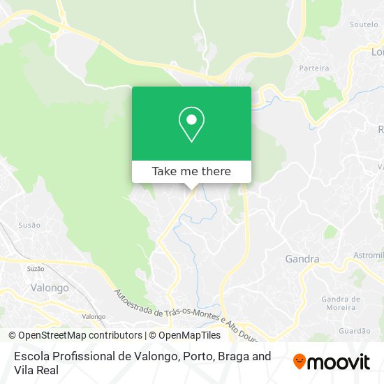 Escola Profissional de Valongo mapa