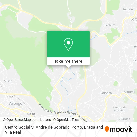 Centro Social S. André de Sobrado map