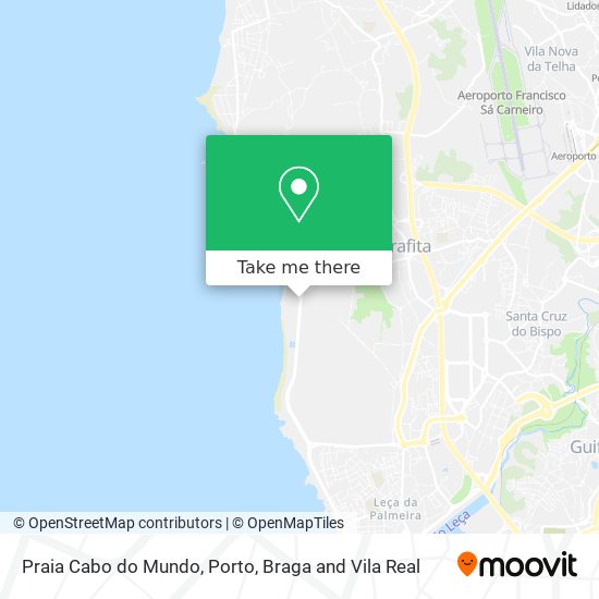 Praia Cabo do Mundo mapa