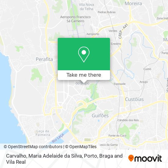 Carvalho, Maria Adelaide da Silva mapa