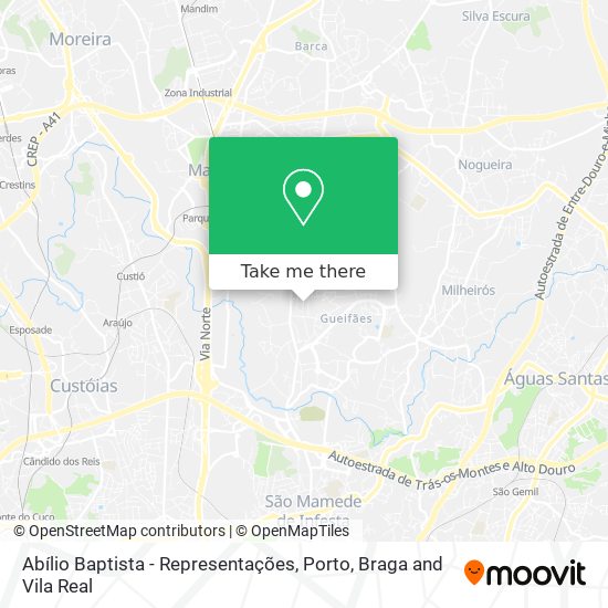 Abílio Baptista - Representações mapa