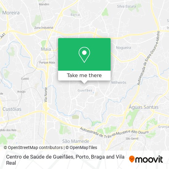 Centro de Saúde de Gueifães map