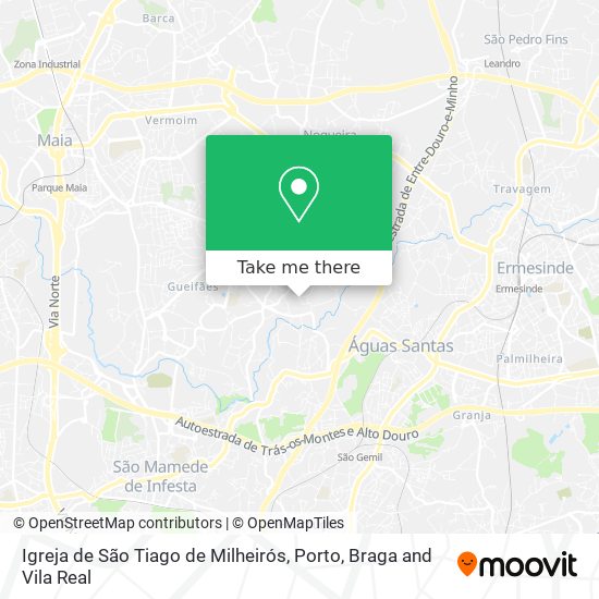 Igreja de São Tiago de Milheirós map