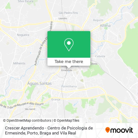 Crescer Aprendendo - Centro de Psicologia de Ermesinde mapa