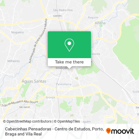 Cabecinhas Pensadoras - Centro de Estudos mapa