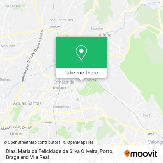 Dias, Maria da Felicidade da Silva Oliveira mapa