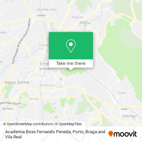 Academia Boxe Fernando Peneda mapa