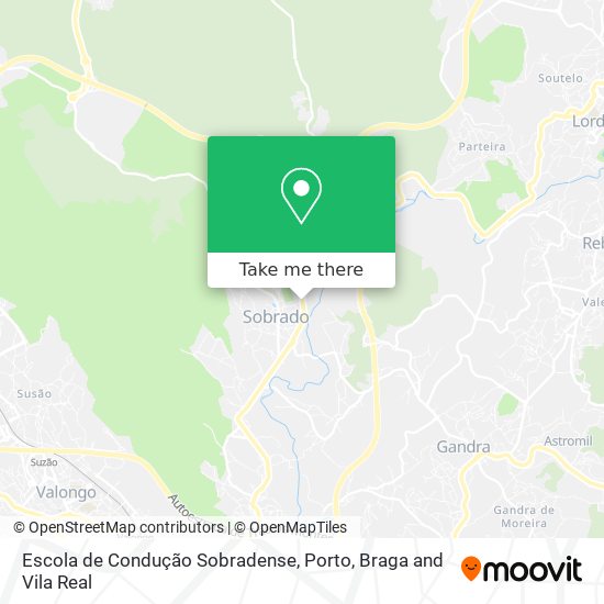 Escola de Condução Sobradense mapa