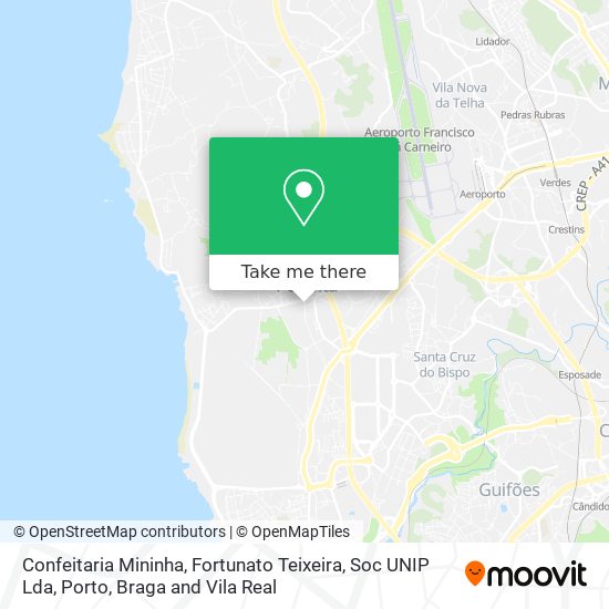 Confeitaria Mininha, Fortunato Teixeira, Soc UNIP Lda map