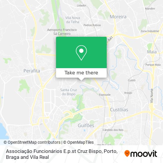 Associação Funcionários E.p.st Cruz Bispo map