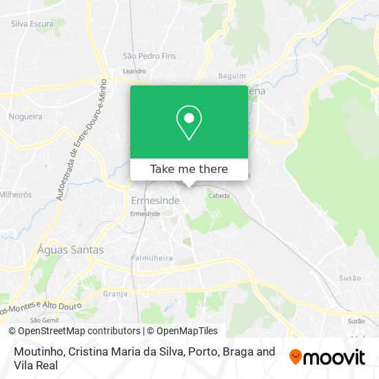 Moutinho, Cristina Maria da Silva map