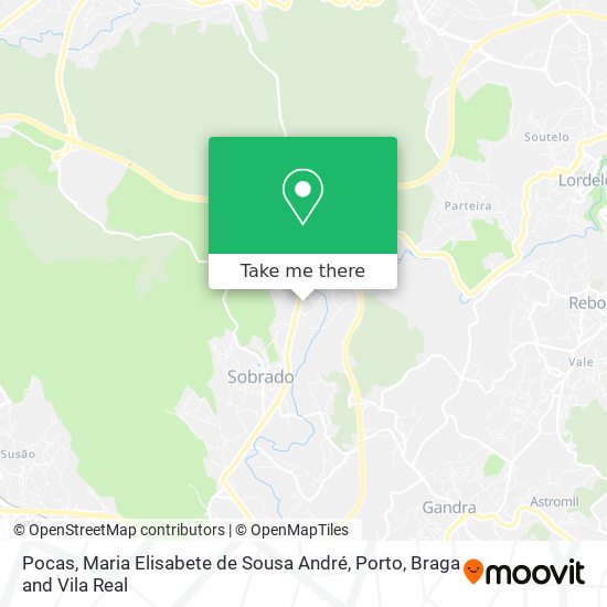 Pocas, Maria Elisabete de Sousa André map