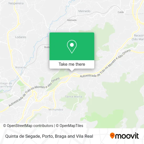 Quinta de Segade map