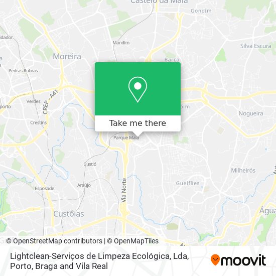 Lightclean-Serviços de Limpeza Ecológica, Lda map