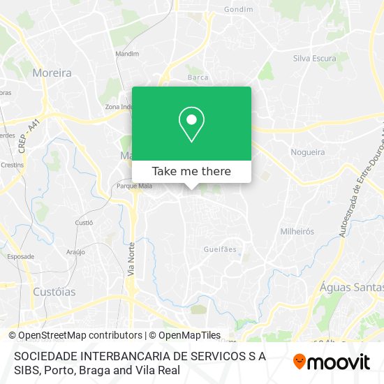 SOCIEDADE INTERBANCARIA DE SERVICOS S A SIBS map