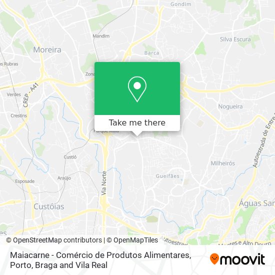 Maiacarne - Comércio de Produtos Alimentares mapa