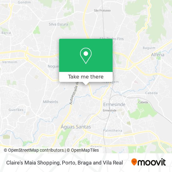 Claire's Maia Shopping map