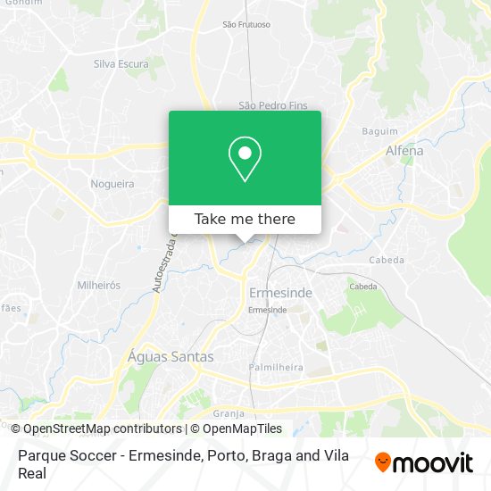 Parque Soccer - Ermesinde mapa