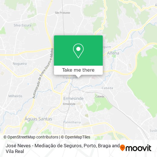 José Neves - Mediação de Seguros map