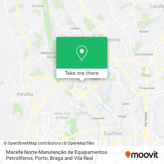 Macefe Norte-Manutenção de Equipamentos Petrolíferos mapa