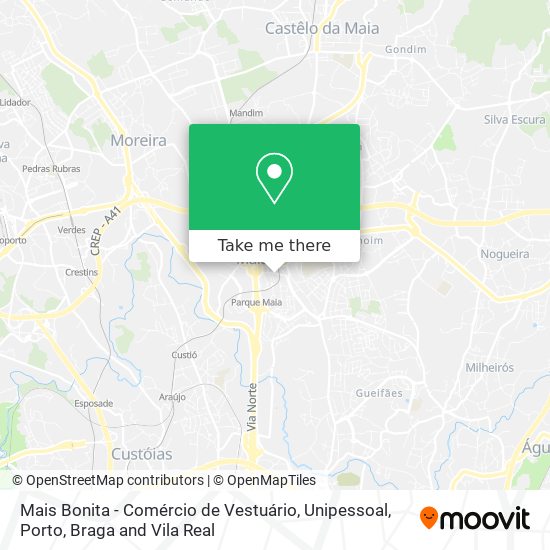 Mais Bonita - Comércio de Vestuário, Unipessoal map