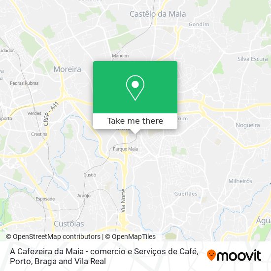 A Cafezeira da Maia - comercio e Serviços de Café map