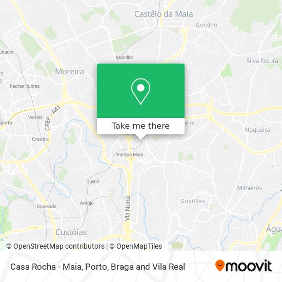 Casa Rocha - Maia map