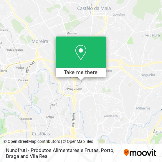 Nunofruti - Produtos Alimentares e Frutas map