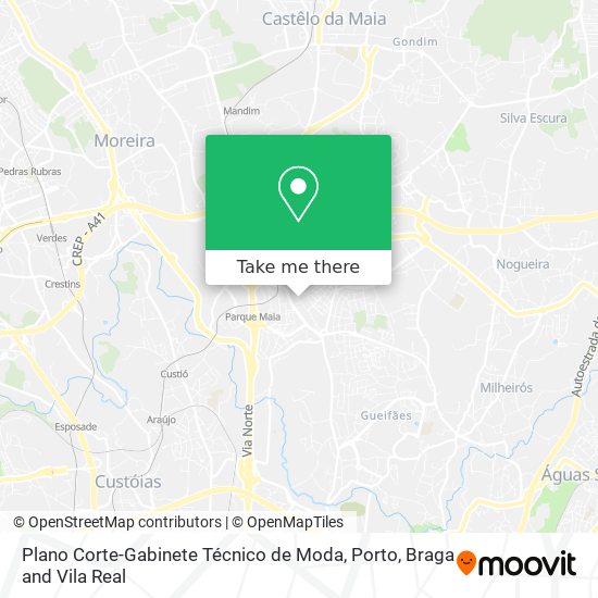 Plano Corte-Gabinete Técnico de Moda mapa