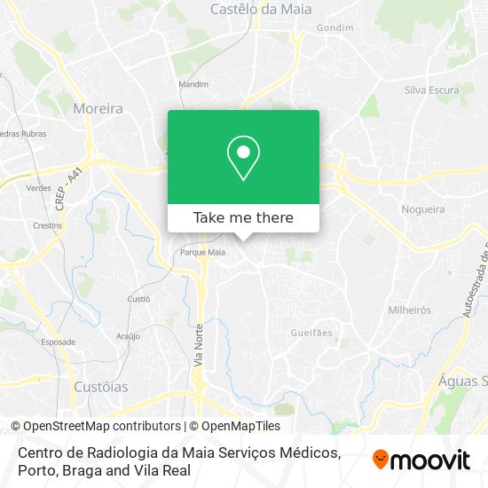 Centro de Radiologia da Maia Serviços Médicos mapa