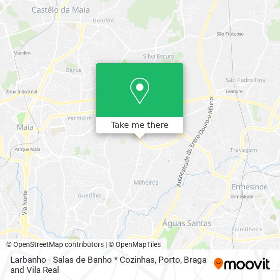 Larbanho - Salas de Banho * Cozinhas map