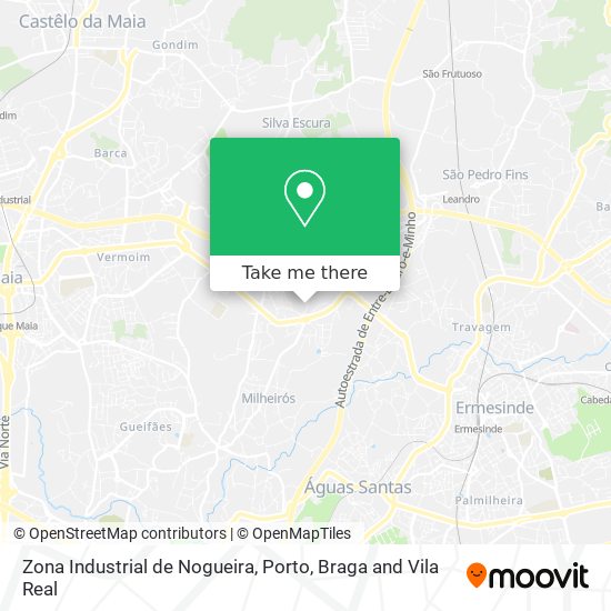 Zona Industrial de Nogueira map