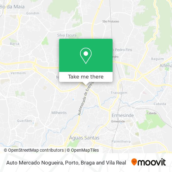 Auto Mercado Nogueira map